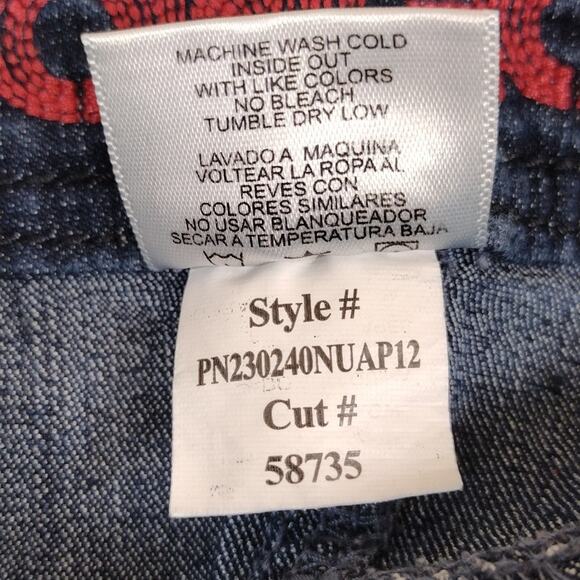 Y2K Bongo Dark Blue Denim Cotton Casual Stretchy Cotton Capri Junior's Jeans - Picture 5 of 8